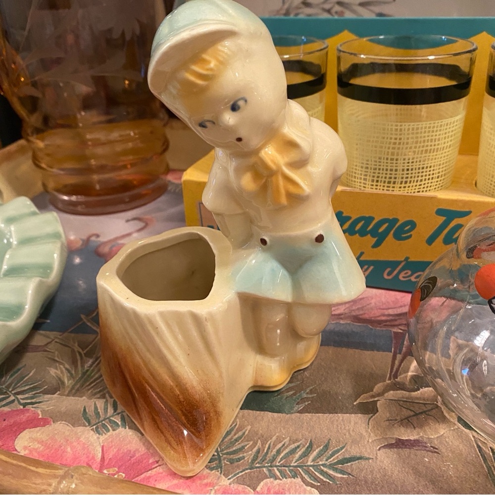 Vintage Shawnee Pottery “Little Boy Blue” Planter